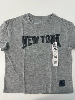 Cat & Jack Grey 'NEW YORK' Graphic Tee